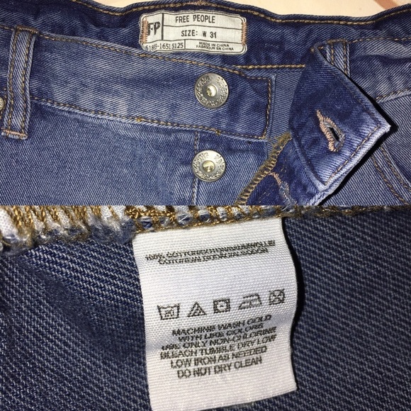 Free People Haynes Wash Button Fly Denim Shorts NWT - Picture 8 of 11